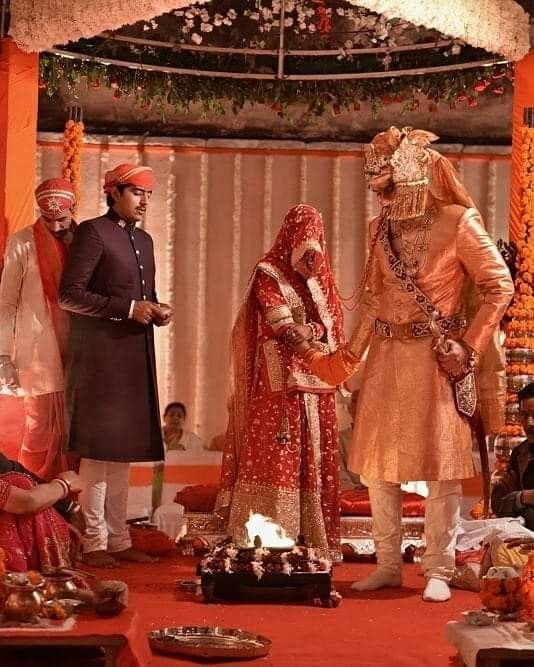 Cérémonie traditionnelle d’un mariage arrangé en Inde