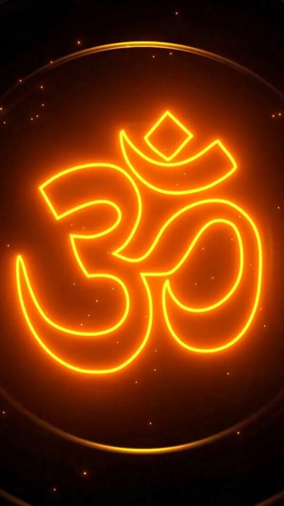 Symbole Om Aum sacré de la spiritualité indienne